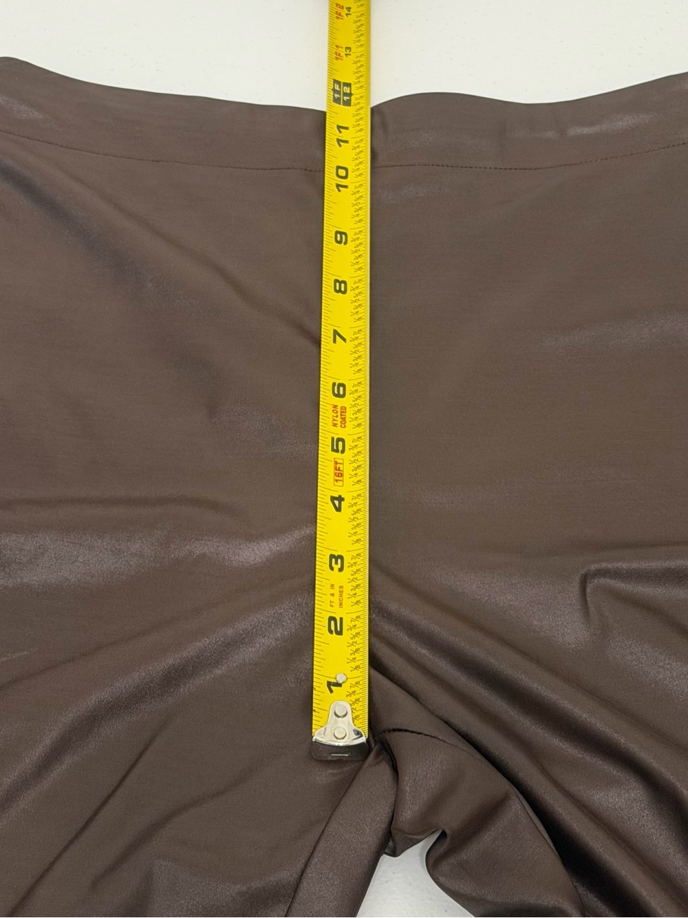 Suzanne Betro SBetro Faux Leather Straight Leg Split Hem Pants S NWT - Picture 5 of 11